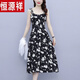 恒源祥吊帶裙子新款2025年法式雪紡碎花長(cháng)裙性感修身顯瘦減齡遮肚連衣裙 吊帶裙 XL 建議115-125斤