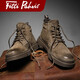 Fitti Pahris品牌馬丁靴男2026春季新款男鞋防臭真皮工裝靴男休閑男士靴子男 卡其色【品牌馬丁靴】 42
