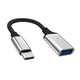 適用筆記本MacBook air蘋果電腦轉(zhuǎn)換器type-c轉(zhuǎn)USBu盤轉(zhuǎn)接頭ipad接鼠標(biāo)鍵盤網(wǎng)線 OTG(帶燈款typec轉(zhuǎn)usb） 灰色