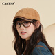 CACUSS前進(jìn)帽女復(fù)古燈芯絨貝雷帽秋冬帽子女報(bào)童帽畫(huà)家帽男 駝色