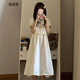 格邏恩新款連衣裙女夏季中式國風(fēng)改良旗袍裙子夏天2023甜美溫柔系中長(cháng)裙 圖片色 均碼（可備注碼數）