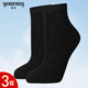 寓美ym/寓美彩麻休閑棉襪3013 女春夏秋薄款棉麻純色簡(jiǎn)約舒適透氣吸汗 黑色 3雙 均碼 22-24cm 腳長(cháng)