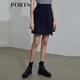 PORTS寶姿新品女裝半截裙SL8S006HWQ020 黎霧藍 M (6)