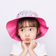 BanZ兒童嬰幼兒雙面沙灘防曬太陽帽 0-2歲夏季輕薄寬帽檐防紫外線遮臉 粉獨(dú)角獸 0-2歲  頭圍：45-50cm