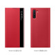 錦灝 適用三星Note10+手機殼智能休眠視窗翻蓋note10全包防摔保護套時尚商務高檔 紅色 三星Note10+  (芯片智能休眠喚醒)