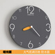 鐘表掛鐘客廳家用時(shí)尚免打孔現代時(shí)鐘掛墻石英鐘靜音簡(jiǎn)約2024新款 B款灰色  啞光面 款 13英寸