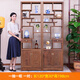 鴻韻天成紅木家具 非洲雞翅木（學(xué)名：非洲崖豆木）博古架 仿古中式實(shí)木客廳隔斷博物架古董架