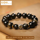 慈元閣黑曜石本命手鏈十二生肖種子本命年金曜石手串男士女情侶飾品禮物 屬?；?虛空藏