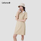 LAFUMA樂(lè )飛葉連衣裙女 戶(hù)外時(shí)尚翻領(lǐng)長(cháng)款短袖polo顯瘦 LFTS3AQ27