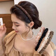 向晚 頭箍2件套法式褶皺發(fā)箍女細(xì)邊高顱頂頭箍氣質(zhì)壓碎發(fā)頭飾七夕禮物