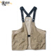 鑫格朗潮流復古機能背帶戰術(shù)馬甲男坎肩工裝多功能口袋學(xué)生休閑背心情侶 卡其[帥氣款]_M19可調節 2XL