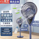揚子電風(fēng)扇空氣循環(huán)扇臺地兩用智能語(yǔ)音遙控家用風(fēng)扇臥室客廳落地扇大風(fēng)量臺扇七葉輕音低噪八字搖頭扇 藍色語(yǔ)音款【香薰+語(yǔ)音控制+八字搖頭+臺地兩用】