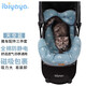 依比呀呀（ibiyaya）寵物推車(chē)配件純棉三件套防臟巾枕頭墊子貓狗推車(chē)通用FP0026 天空藍三件套 L碼