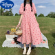 迪士尼（Disney）女大童夏裝日系連衣裙14女孩12-15歲初中學(xué)生16少女森系甜美長裙9 粉紅色 XL(建議115-130斤)