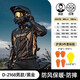 杜漢（DUHAN）摩托車騎行服男女四季情侶款賽車服越野機(jī)車皮衣秋冬款防摔外套 D-2168黑金男款 XL