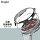 RingKe輕薄表殼適用于三星Galaxy Watch6 Classic保護殼簡(jiǎn)約硬殼韓國 鉻黑+透明(無(wú)膜) Watch6 Classic 47mm