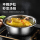 美廚（MAXCOOK）菜盆調(diào)料盆味斗 加厚不銹鋼和面洗菜拌沙拉腌肉盆 味斗30cm