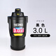 膳魔師（THERMOS）新款大容量不銹鋼手提便攜運動戶外車載旅行保溫保冷水壺FFV FFV-3001黑橙 3L