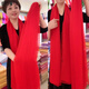 嶼汐紅絲巾演出紗巾女百搭圍巾長(cháng)款超大時(shí)尚薄沙灘巾秋冬新款空調披肩 1#中國紅 180*90