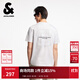 杰克·瓊斯（JACK&JONES）男裝夏季T恤精致刺繡時(shí)尚百搭潮流舒適簡(jiǎn)約個(gè)性短袖上衣225301087 A06雪白色 L （180）