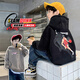 THINKPIRE兒童衛(wèi)衣男童春秋裝外套中大童男裝2025春季男孩連帽衫童裝上衣 黑色 170 碼建議身高165CM