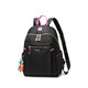 伊詩(shī)黛背包雙肩包女新款時(shí)尚百搭士牛津布大容量旅行包簡(jiǎn)約休閑學(xué)生書(shū)包 黑配粉小號