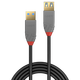 德國LINDY Anthra系列USB3.0 A公對A母延長(cháng)線(xiàn)信號放大器線(xiàn)電腦無(wú)線(xiàn)網(wǎng)卡加長(cháng)連接線(xiàn) Anthra Line  2M