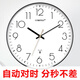 康巴絲（Compas） 電波掛鐘客廳萬(wàn)年歷創(chuàng  )意鐘表表掛墻日歷溫度顯示智能自動(dòng)對時(shí) 電波自動(dòng)對時(shí)黑色 35CM