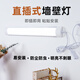 拉伯塔（LABOT）直插式led燈條日光燈管長條家用臥室宿舍房間廚房陽臺客廳墻壁過 0.6米20W白光（免安裝膠貼_1.8米插頭） 直插款