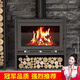 銘匠壁爐柴火爐真火室內燃木取暖爐木柴歐式農村別墅民宿溫暖壁爐 新款壁爐-頂配款115型