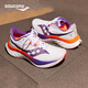 Saucony索康尼啡速4跑鞋男緩震回彈競速訓練跑步透氣運動鞋子Speed啡速4 白黑129【陸地速鯊】 43