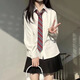 寶格妍jk長(zhǎng)袖純色襯衫女秋冬日系學(xué)院風(fēng)制服奶白風(fēng)琴褶襯衣 長(zhǎng)袖基礎(chǔ)款襯衫 L碼（105-115斤）