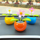 菲淼 汽車(chē)擺件 新款搖頭太陽(yáng)花車(chē)內飾品車(chē)載裝飾品中控臺儀表臺擺件有太陽(yáng)就搖擺 藍色+黃色+橙色太陽(yáng)花