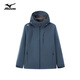 美津濃戶(hù)外風(fēng)衣男外套防風(fēng)連帽情侶上衣 藏青色【春秋款】 M 