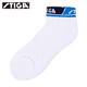 斯帝卡斯帝卡兒童襪子乒乓球運動(dòng)襪斯蒂卡男童女白色球襪毛巾底吸濕透汗 451121 白藍短襪 30-34碼（S）
