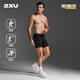 2XU Core系列壓縮褲男 專業(yè)運(yùn)動健身褲男跑步田徑戶外運(yùn)動緊身短褲 黑/銀色logo M