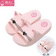 惠夫人親子拖鞋家居情侶卡通兒童涼拖鞋夏季 小貓咪 粉色 兒童34-35碼（內長(cháng)約230cm)