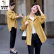 啄木鳥(niǎo)棉牛仔襯衫女長(cháng)袖2026春秋新款百搭口袋寬松襯衣休閑上衣外套 黃色 g160# M 110-125斤