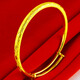 千影珠寶黃金手鐲女款9999足金鐲子推拉式素金結(jié)婚龍鳳鐲滿天星送媽媽 重約12.33-12.6g(含工費(fèi)25)
