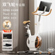 飛爾頓fed動(dòng)感單車(chē)家用降噪室內(nèi)磁控健身車(chē)運(yùn)動(dòng)自行車(chē)智能健身減肥器材 降噪款雙飛輪白色