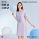 都市麗人睡衣女睡裙清新時(shí)尚可外穿家居服短袖裙帶杯墊2H4605