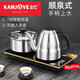 金灶（KAMJOVE）F9全自動(dòng)手柄上水電熱水壺泡茶壺保溫電茶壺燒水壺恒溫一體電茶爐 0.8L 容量/F9整套(座+壺+鍋） (配軟管)20X37CM桶裝水版