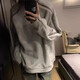 衣然呈品美式復(fù)古重磅衛(wèi)衣男士春秋季拉鏈長(zhǎng)袖T恤加厚休閑保暖上衣外套男 灰色【常規(guī)】 L 【建議110-130斤】
