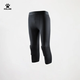 卡爾美（KELME）護(hù)膝籃球七分運(yùn)動(dòng)緊身褲男蜂窩防撞帶護(hù)腿訓(xùn)練打底褲 黑色 M 