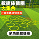 舒奈斯敏捷圈體能環(huán)足球籃球訓練器材兒童跳跳圈環(huán)速度體能訓練圈 50cm八邊形圈（6圈6扣+手提）