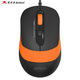 雙飛燕（A4TECH）飛時(shí)代FM10S商務(wù)辦公鼠標筆記本臺式便攜多彩時(shí)尚對稱(chēng)人體工學(xué) 活力橙