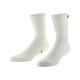 有志者（UZIS）專(zhuān)業(yè)運動(dòng)襪男美式籃球襪跑步吸汗純色毛巾底襪[新星] 白色 中筒 M （40-43）