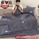 雅鹿全棉汽車(chē)車(chē)載抱枕被子二合一兩用純棉加厚枕頭被辦公室折疊空調毯 深灰【A類(lèi)新疆全棉面料】 50*50cm/展開(kāi)被子：150*195cm