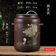 壺之歌 紫砂水缸儲水罐陶瓷過濾茶水桶帶龍頭凈水缸抽水桶手工茶室用 雙耳直筒/泥繪~抽水/單缸 20L