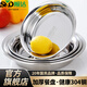順達(dá)盤(pán)子304不銹鋼圓盤(pán)家用加厚食品級(jí)菜盤(pán)菜碟子圓形平底深餐盤(pán) 全套4個(gè)【18cm-24cm】